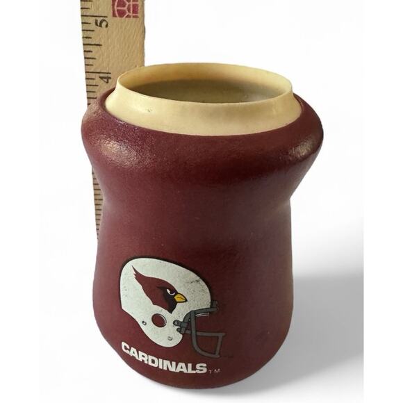 VTG Arizona Cardinals Helmet Beer Can Koozie NFL Football Tailgate Holder Retro - Picture 7 of 7
